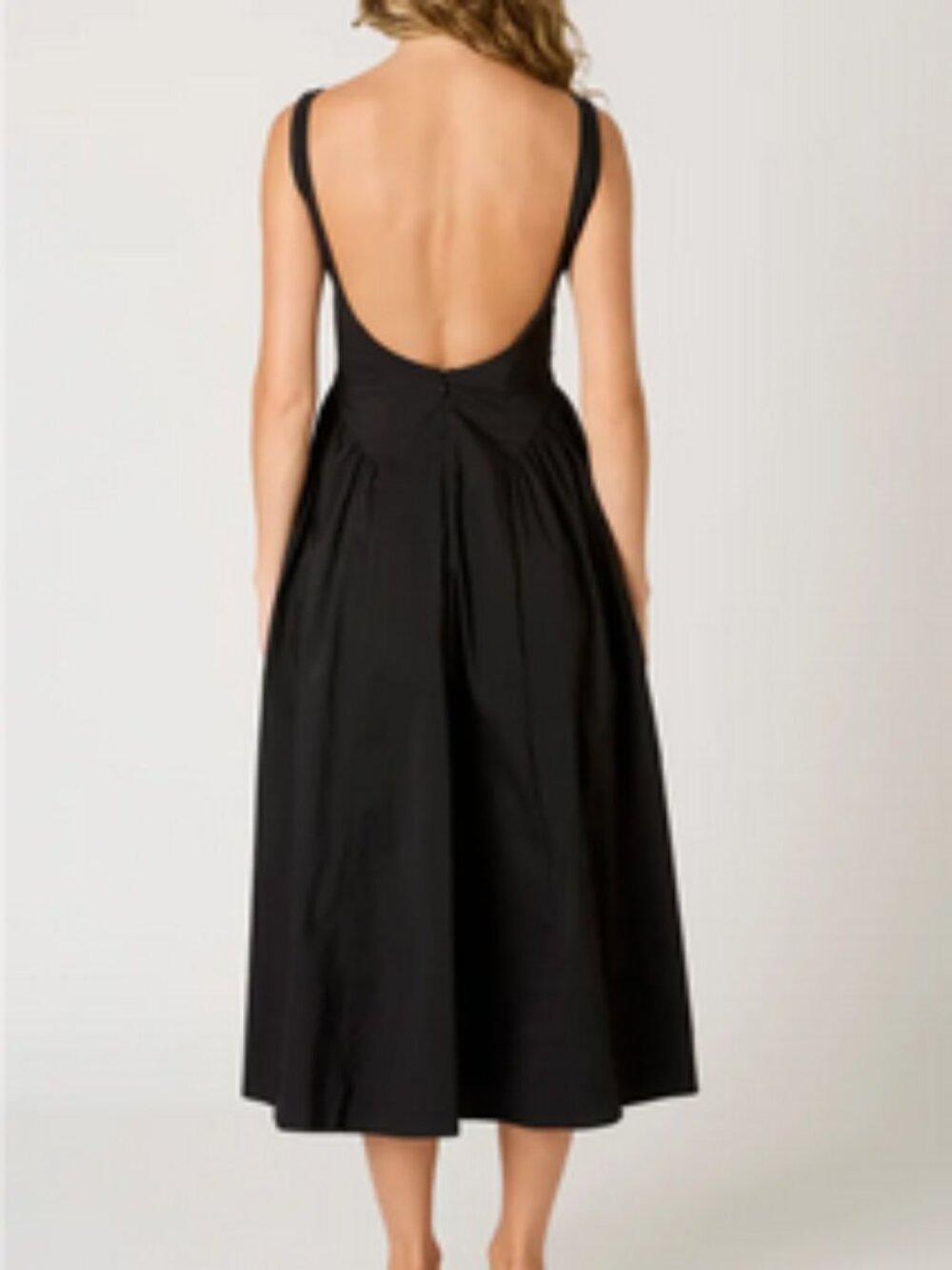 NIA Daisy Fit & Flare Black Midi Dress. Sz: XS - Picture 2 of 13